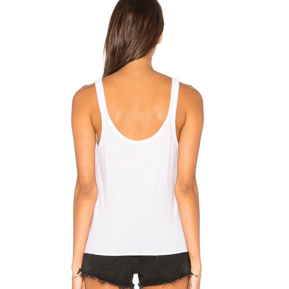 NWT Chaser Rosebud Tank Top – Rose Graphic w/ Front Tie – White, Women’s Medium - Picture 3 of 10
